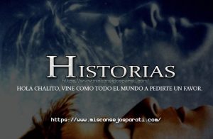 Hola Chalito, vine como todo el mundo a pedirte un favor.