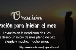 Oración para iniciar el mes.