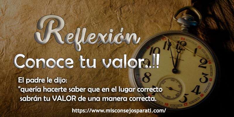 Conoce tu valor