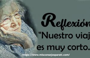 Nuestro viaje es muy corto.
