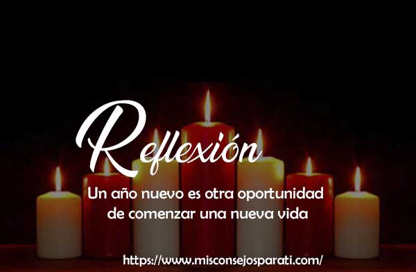 Un año nuevo es otra oportunidad de comenzar una nueva vida.