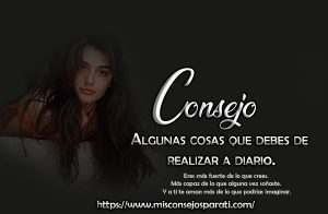 Algunas cosas que debes de realizar a diario.