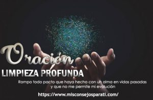 Oración de limpieza profunda.
