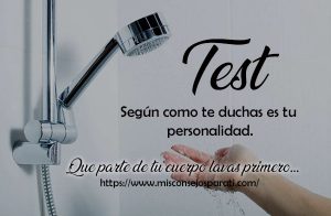 Según como te duchas es tu personalidad.