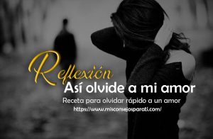 Así olvide a mi amor.