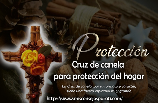 Cruz de canela amuleto protector.