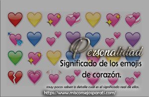 Significado de los emojis de corazón.