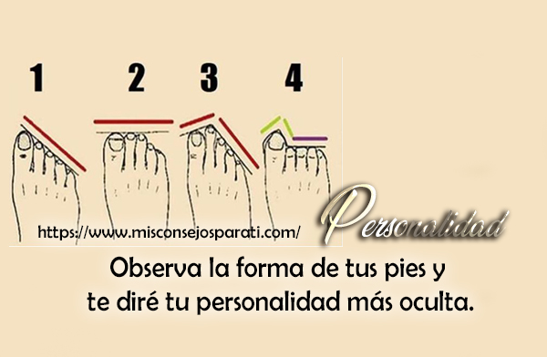 Observa la forma de tus pies y te diré tu personalidad más oculta.