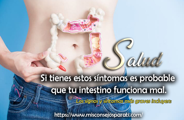 Si tienes estos síntomas es probable que tu intestino funciona mal.