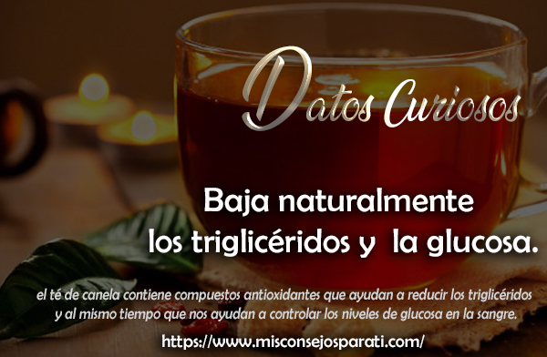 Baja naturalmente los triglicéridos y controla la glucosa.