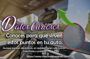 Conoces para que sirven estos puntos en tu auto.